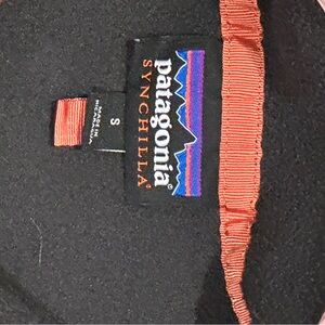 Patagonia Synchilla Black with Red Trim